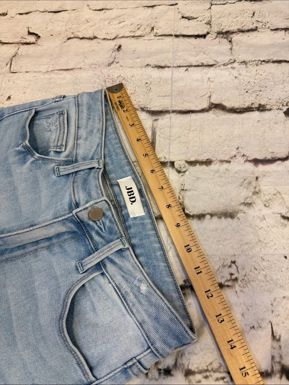 Just Black Denim Made in the USA Mid Rise Flared Jeans Size 26 - Picture 5 of 9
